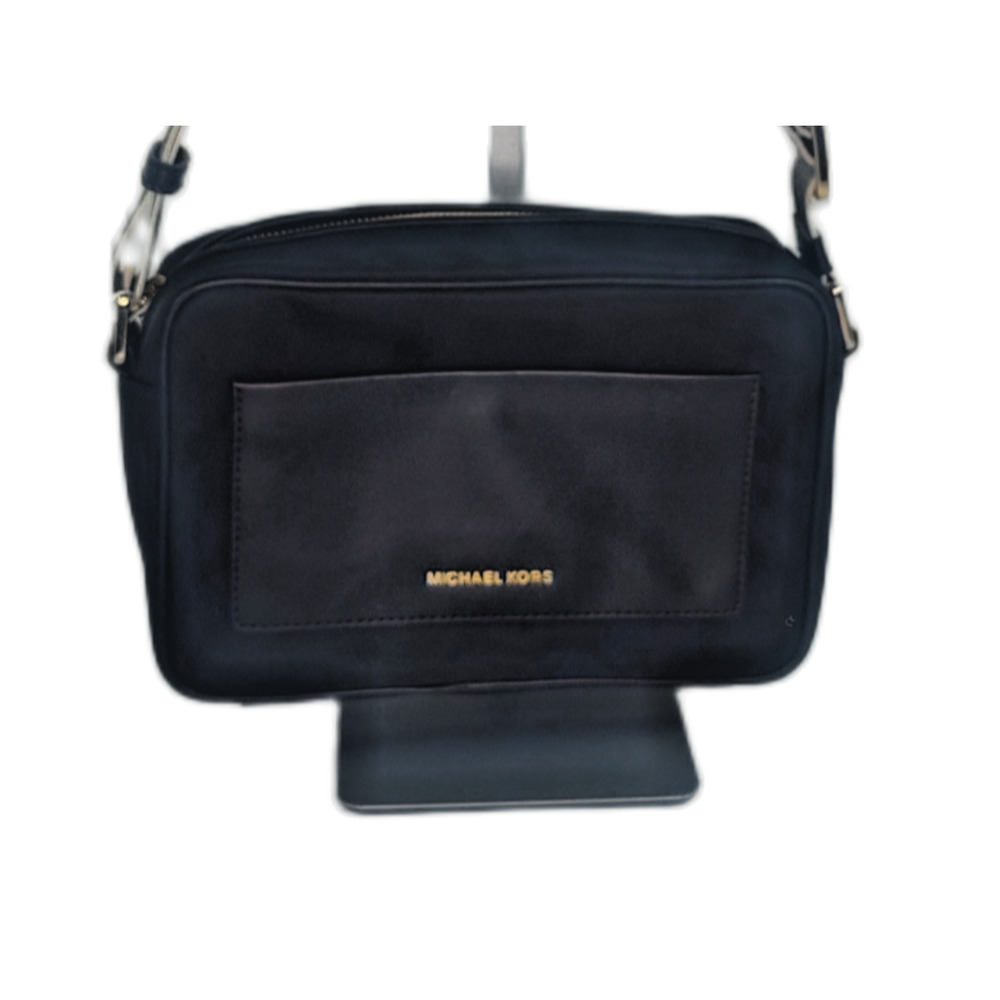 Michael Kors Jet Set Large Nylon Gabardine Crossbody Bag - Black - NWOT - Picture 3 of 13